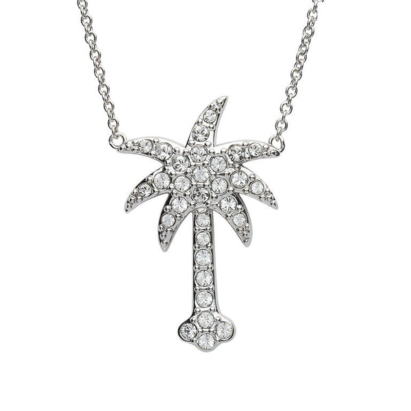 Palm Tree Necklace With Swarovski® Crystals