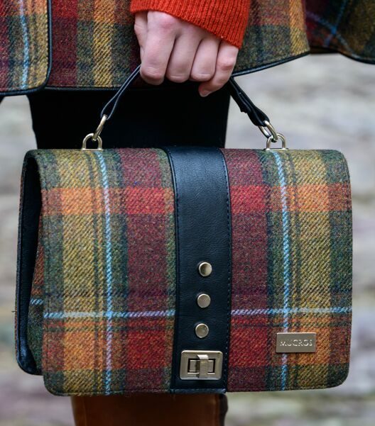 Mucros Rust Check Fiona Bag