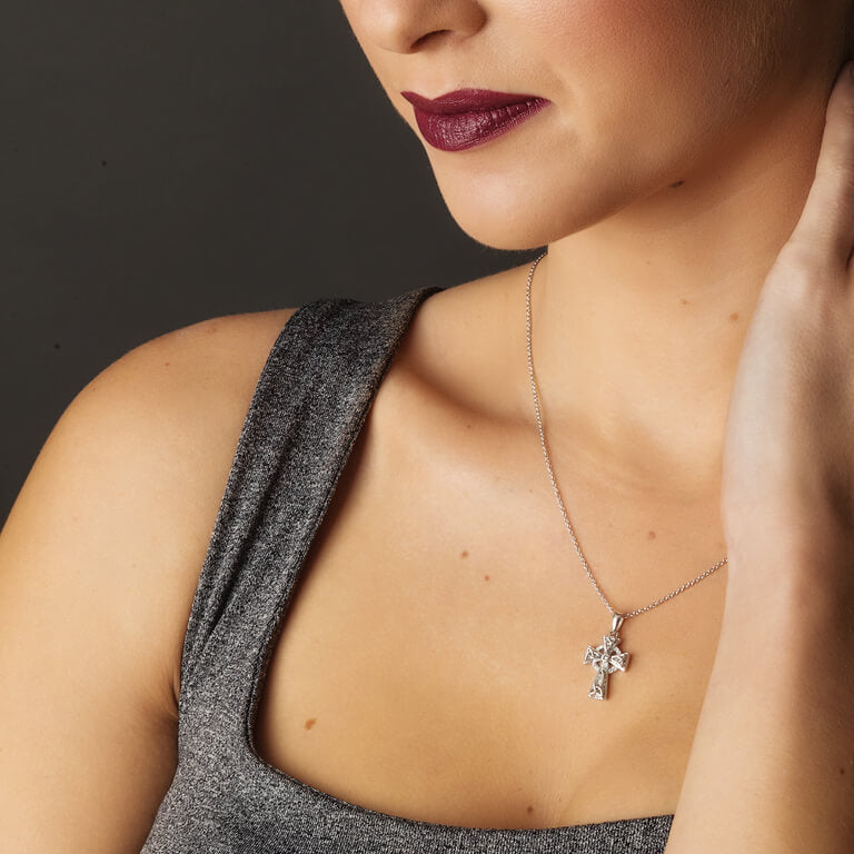 Celtic Swarovski Trinity Cross