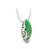 Solvar Green Oval Celtic Pendant S44907G