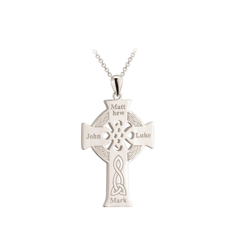 Large Four Apostles Celtic Cross Pendant