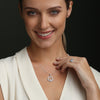 December Birthstone Silver Claddagh Pendant