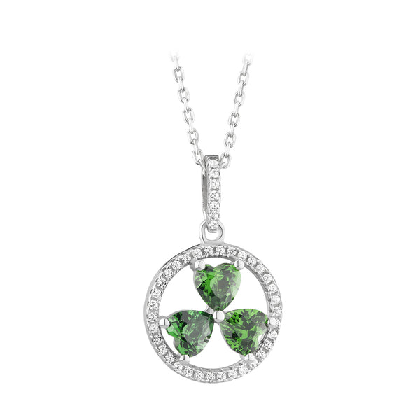 Shamrock Circle Necklace