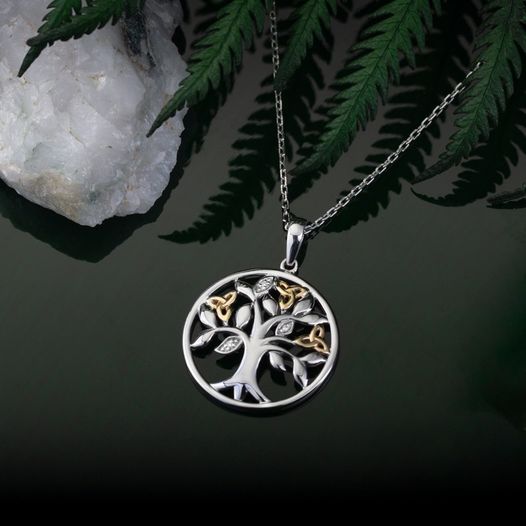 Solvar Diamond Tree Of Life Pendant