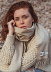 John Hanly Merino Oatmeal Scarf