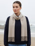 Merino Luxury Wool Scarf Stone
