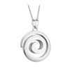 Solvar Rhodium Spiral Pendant S46162