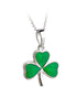 Enamel Shamrock Pendant
