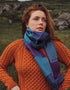 John Hanly Merino Scarf | Blue Purple