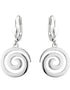 Plated Swirl Drop Earrings