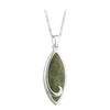 Solvar Rhodium Connemara Marble Necklace s45317