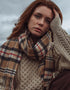 John Hanly Merino Scarf | Camel Tartan