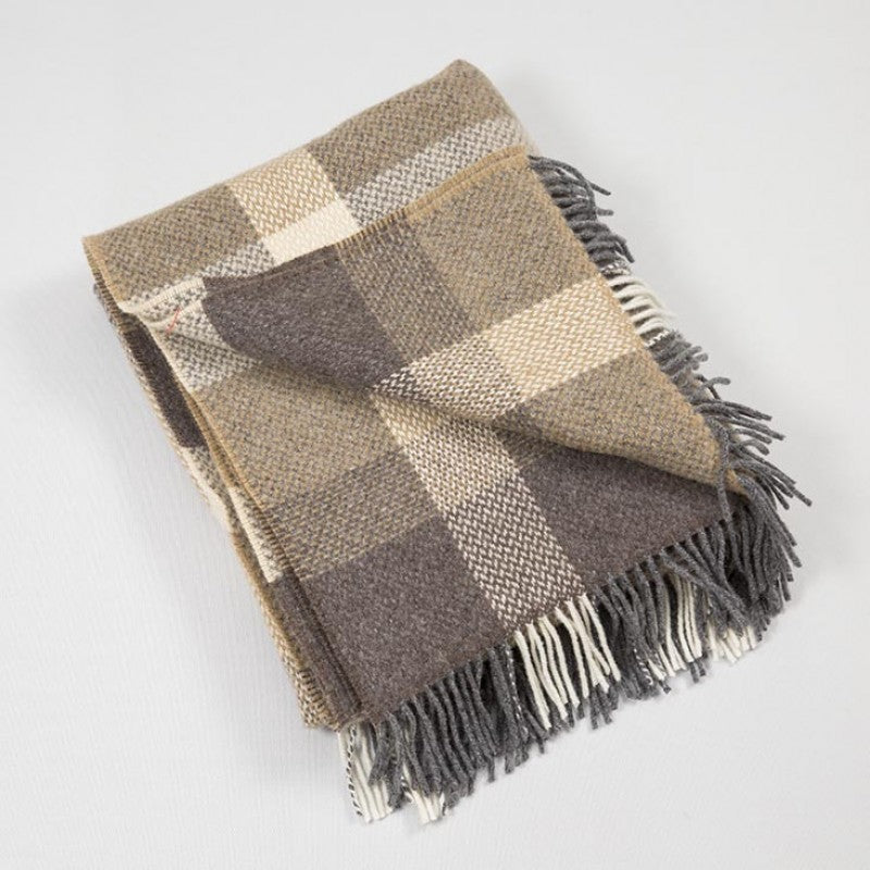 John Hanly Brown Cashmere Blanket 