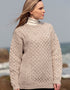 Aran Crew Neck Merino Sweater | Oatmeal