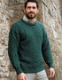 Inis Mor Aran Sweater | Green