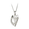 Solvar Sterling Silver Harp Pendant S44026