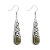 Connemara Marble Trinity Long Drop Earrings