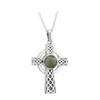 Solvar Sterling Silver Connemara Marble Cross Pendant S46173