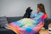Foxford Colour Block Mohair Throw