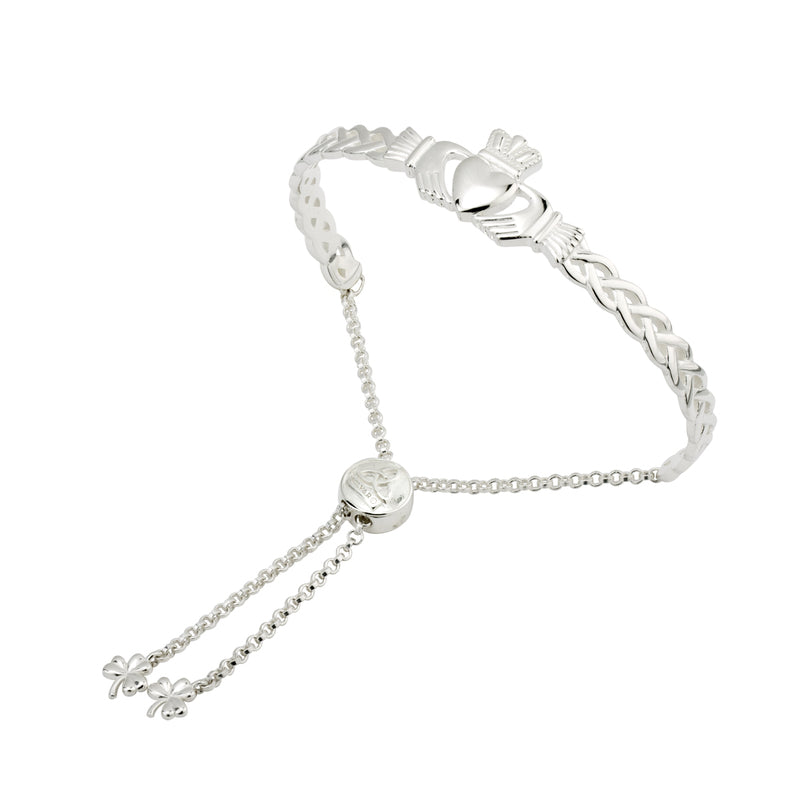 Celtic Claddagh Draw String Bangle