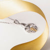Solvar Silver 10K Gold & Diamond Trinity Claddagh Pendant
