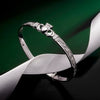 Silver Claddagh Celtic Baby Bangle