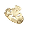 Solvar 9K Hollow Back Ladies Claddagh Ring S2978