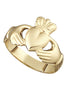 9K Hollow Back Ladies Claddagh Ring
