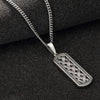 Solvar Sterling Silver Oxidised Celtic Ingot Pendant