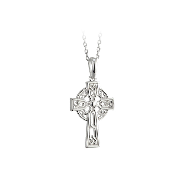 Solvar Sterling Silver Filagree Celtic Cross Pendant S44785