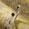 Solvar Connemara Marble Trinity Knot Hinged Bangle