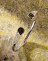 Connemara Marble Trinity Knot Hinged Bangle