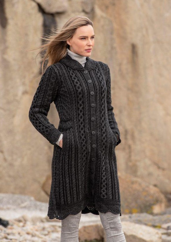 Aran Crafts Scallop Edge Coat