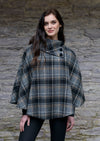 Mucros Black Gray Poncho