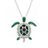 May Turtle Birthstone Pendant With Swarovski Crystals