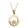 Solvar 14k Gold Medium Heavy Claddagh Pendant