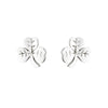 Sterling Silver Shamrock Stud Earrings