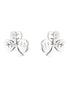Sterling Silver Shamrock Stud Earrings