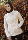 Aran Heart Design Zip Cardigan