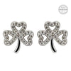 Swarovski Crystals Shamrock Earrings