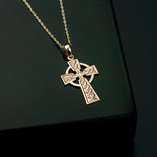 14K Gold Celtic Cross