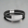 Mens Wide Celtic Leather Bracelet