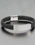 Mens Wide Celtic Leather Bracelet
