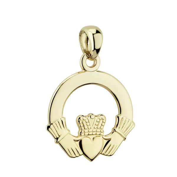 14k Gold Claddagh Charm