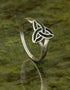 Connemara Marble Trinity Knot Ring