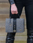 Mucros Gray Herringbone Fiona Bag