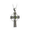 Connemara Marble Marcasite Cross