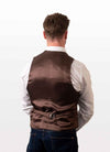 Donegal Tweed Brown Waistcoat - Hatman