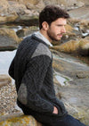 Aran Crafts Crew Neck Tweed Sweater