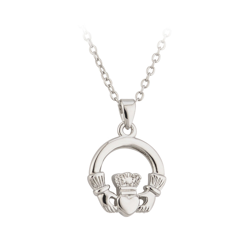 Solvar Silver Plated Claddagh Pendant S44970